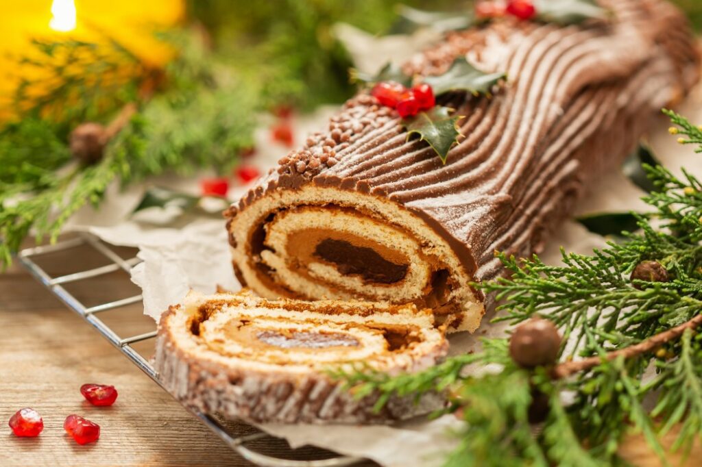 la bûche pour les amateur de chocolat est ici 
